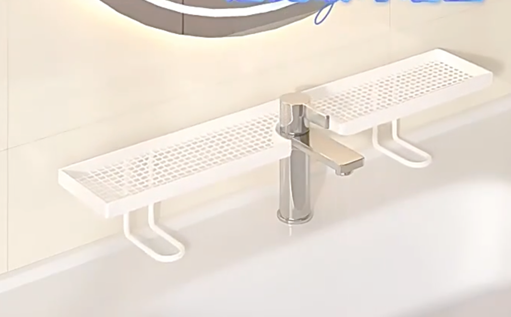 Over-Faucet Sink Shelf — No-Drill Bathroom & Kitchen Organizer