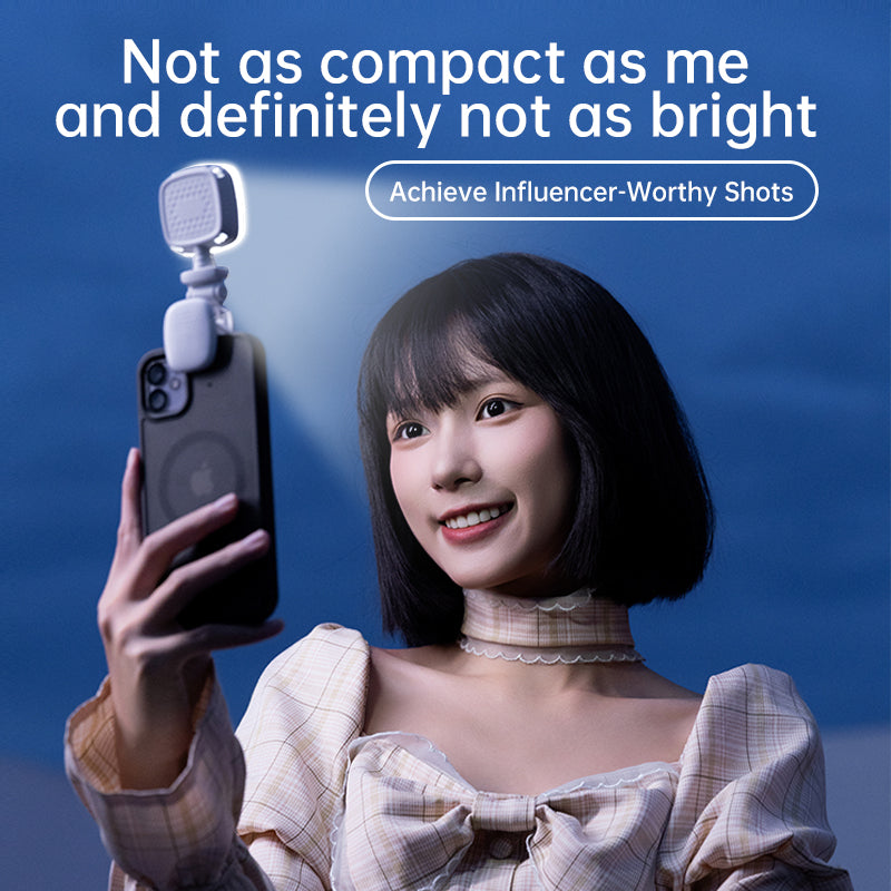 Pocket Phone Fill Light — 3-Color Clip-On LED for Selfies, Video & Zoom Calls